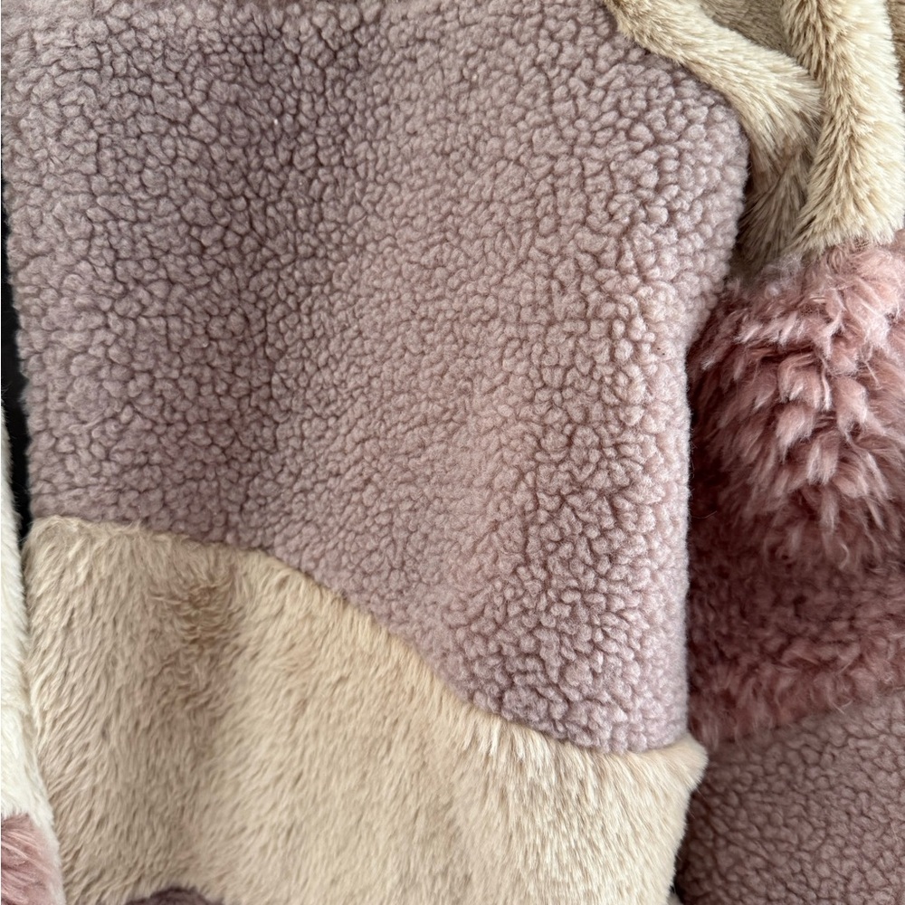Love Riche Multicolor Sherpa/ Faux FurTeddy Jacket - Picture 3 of 5
